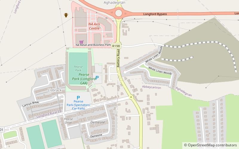 pearse park location map