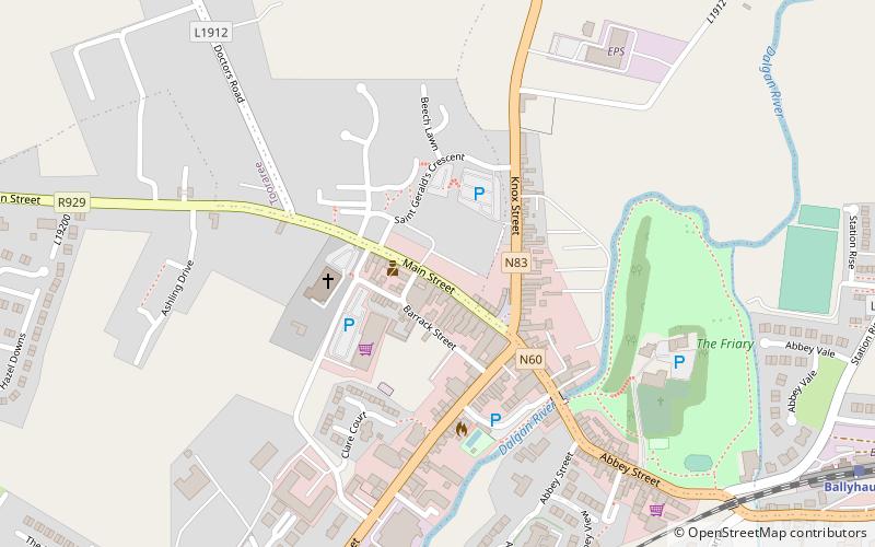 Ballyhaunis location map