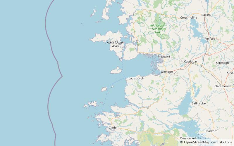 Abbaye de Clare Island location map