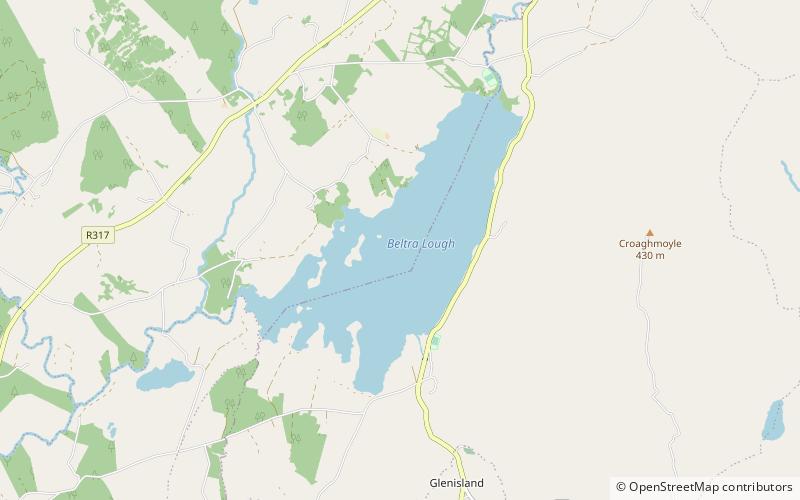 Lough Beltra location map