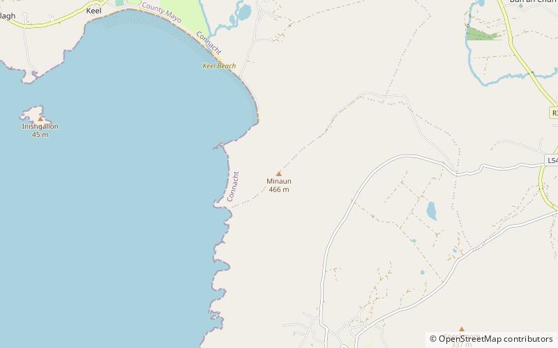 minaun achill island location map