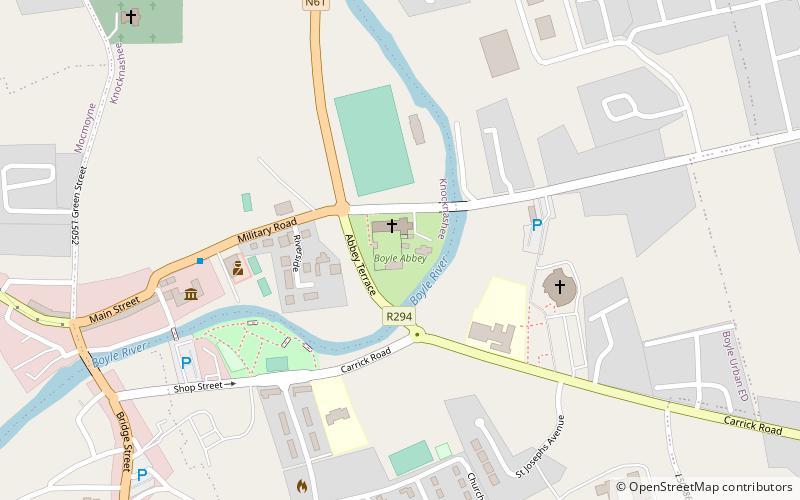 Boyle Abbey location map