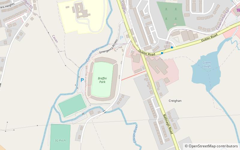 Breffni Park location map