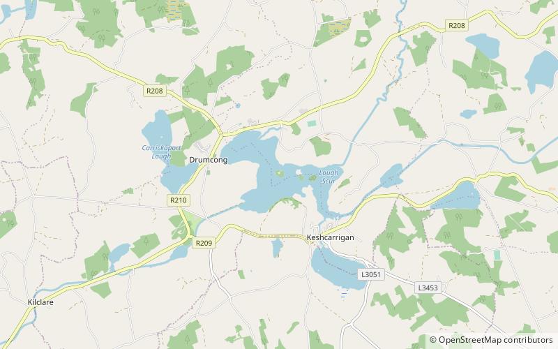 Loughscur location map
