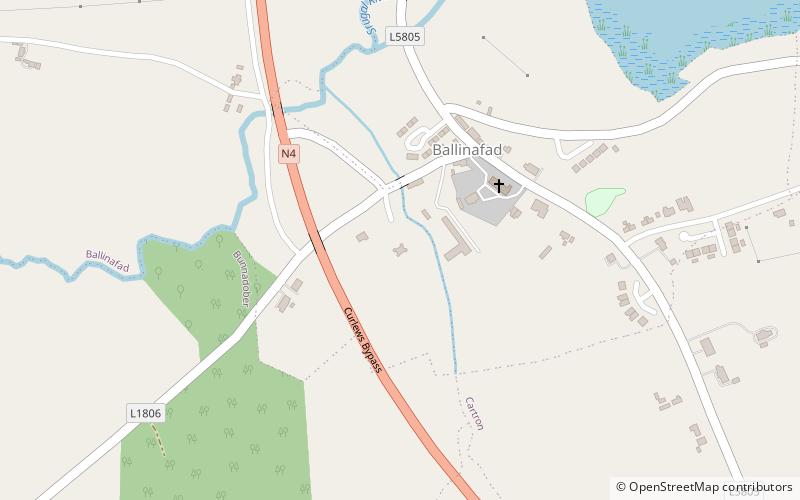 Ballinafad Castle location map