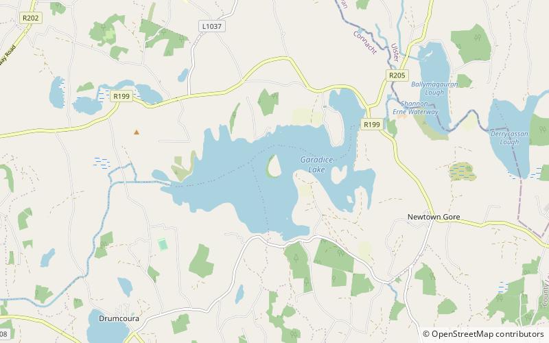 Garadice Lough location map