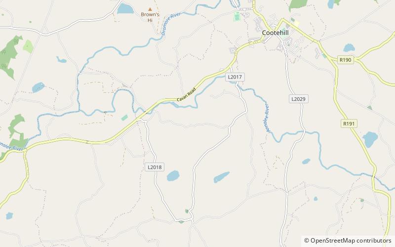 Cabragh Ringfort location map