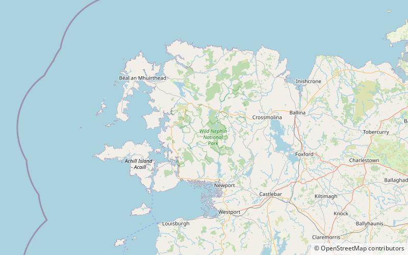 slieve carr ballycroy nationalpark location map