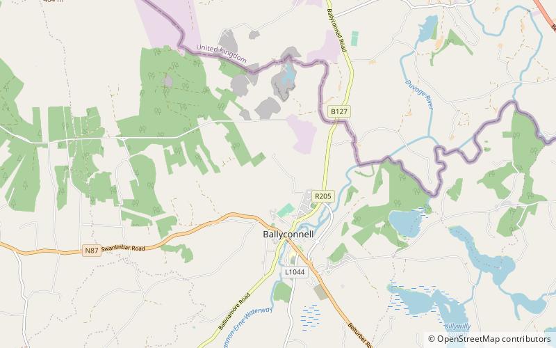 Tomregan location map