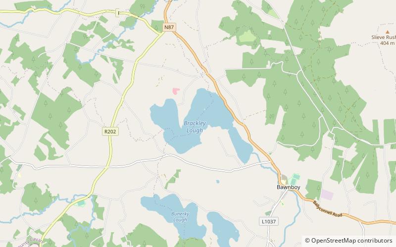 Brackley Lough location map