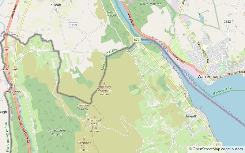 Newry Canal location map