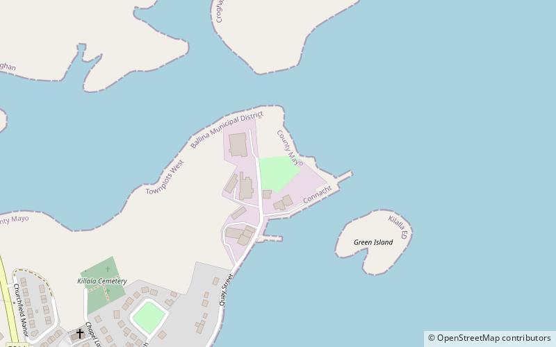 the inter communication park killala location map