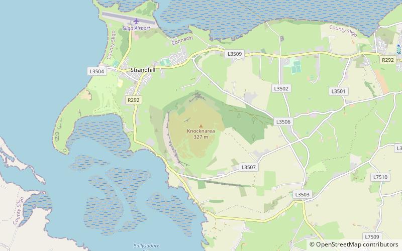 Knocknarea location map