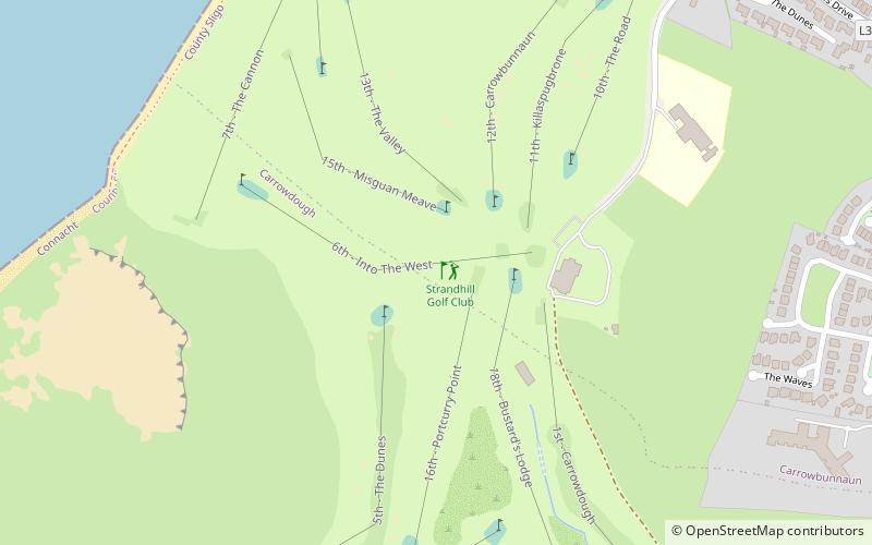 strandhill golf club sligo location map