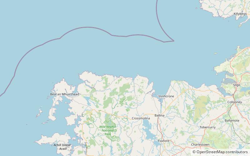 Céide Fields location map