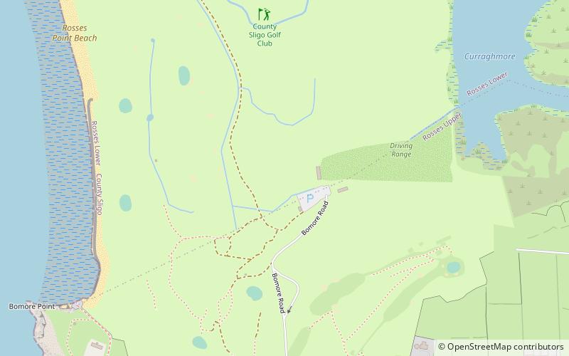 county sligo golf club rosses point location map
