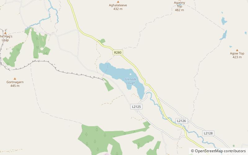 Glenade Lough location map