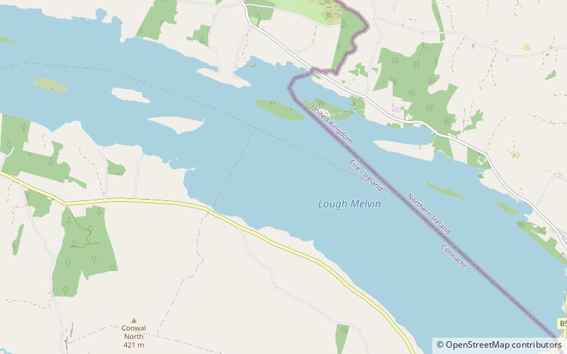 Lough Melvin location map
