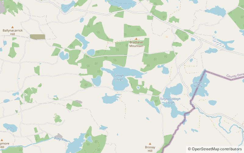 Lough Golagh location map