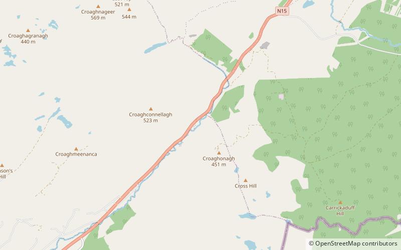Barnesmore Gap location map