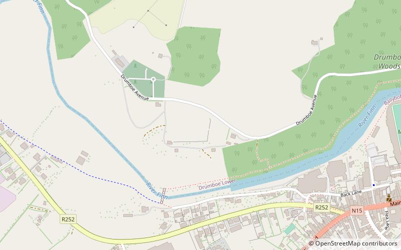 Drumboe Castle location map