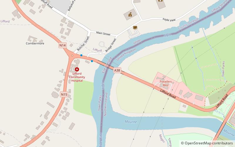 Lifford Bridge location map