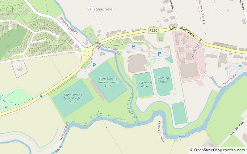 Letterkenny Regional Sports and Leisure Complex location map