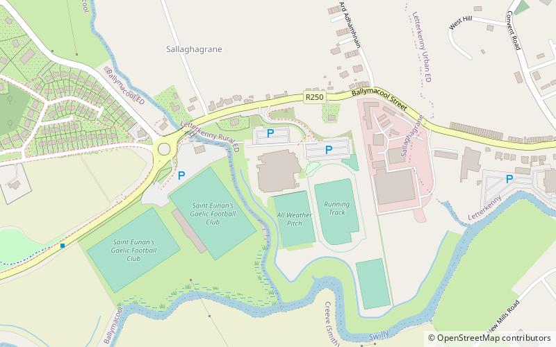 aura leisure centre letterkenny location map