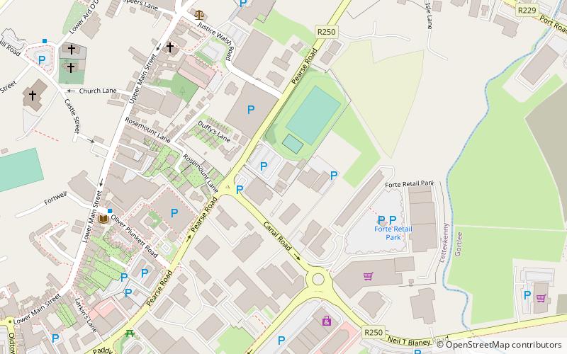 letterkenny community centre location map