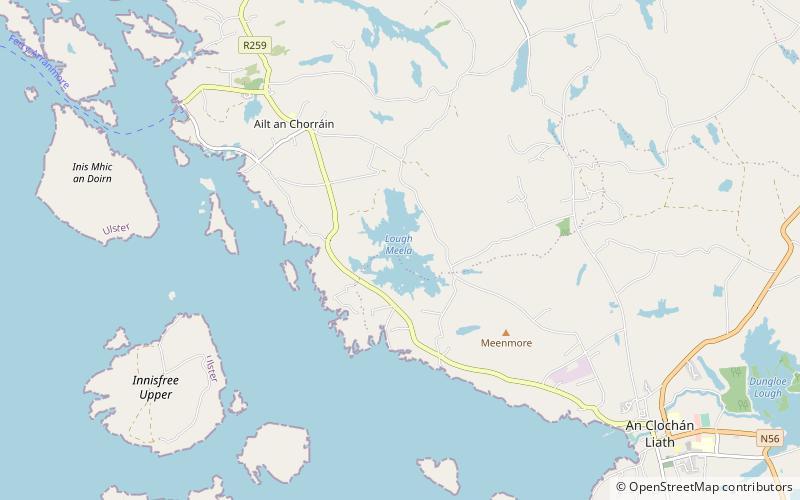 lough meela location map