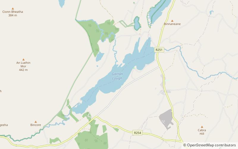 Gartan Lough location map