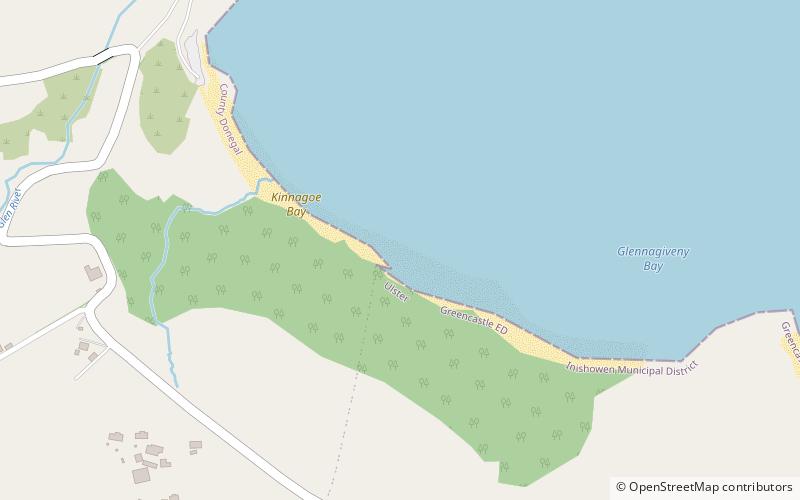 Kinnagoe Bay location map