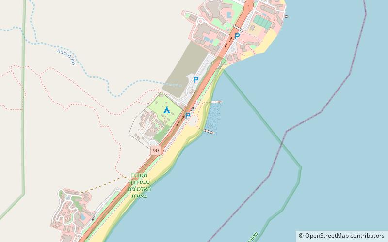 eilat coral beach nature reserve location map