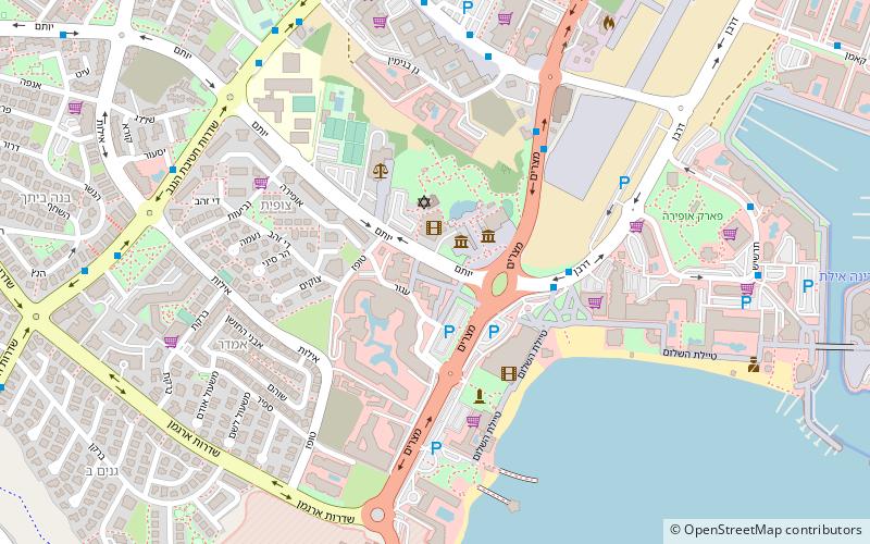 new tourist center eilat location map