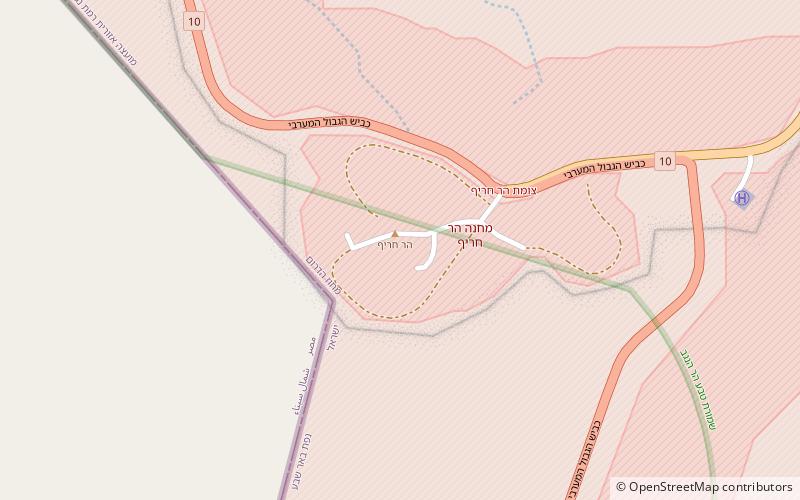 Mount Harif location map