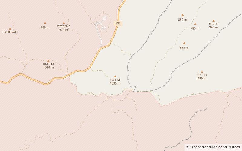Mount Ramon location map