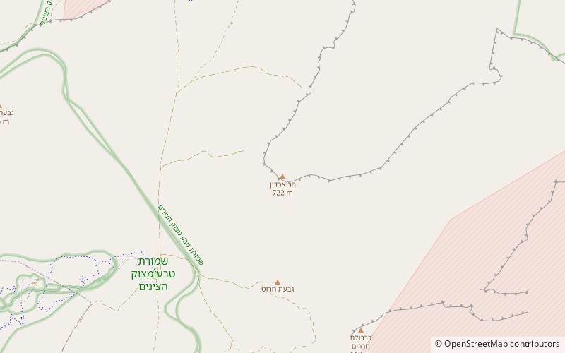 mount ardon mitzpe ramon location map