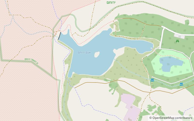 Yeruham Dam location map