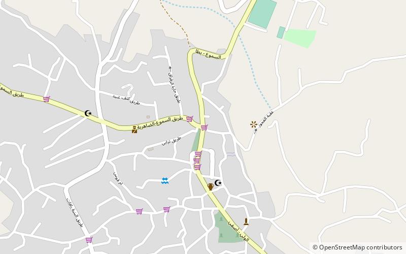 Eshtemoa synagogue location map