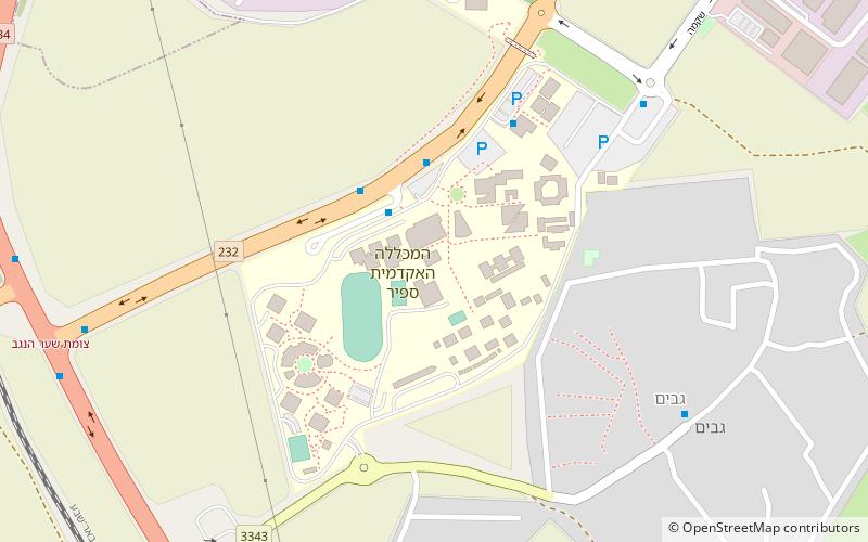Sapir Academic College location map