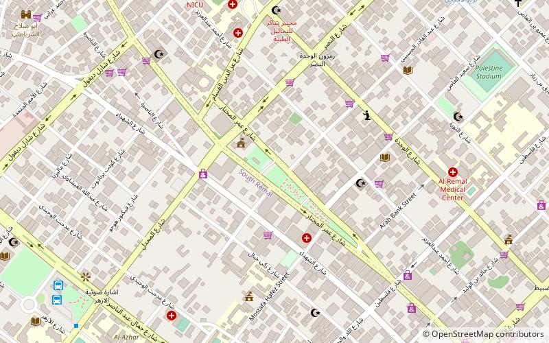 unknown soldiers square gazastreifen location map