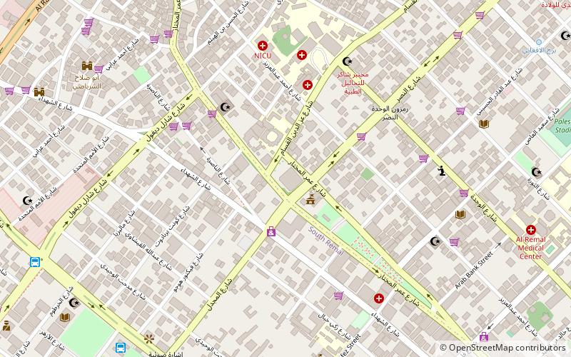 rashad shawa cultural center gaza strip location map