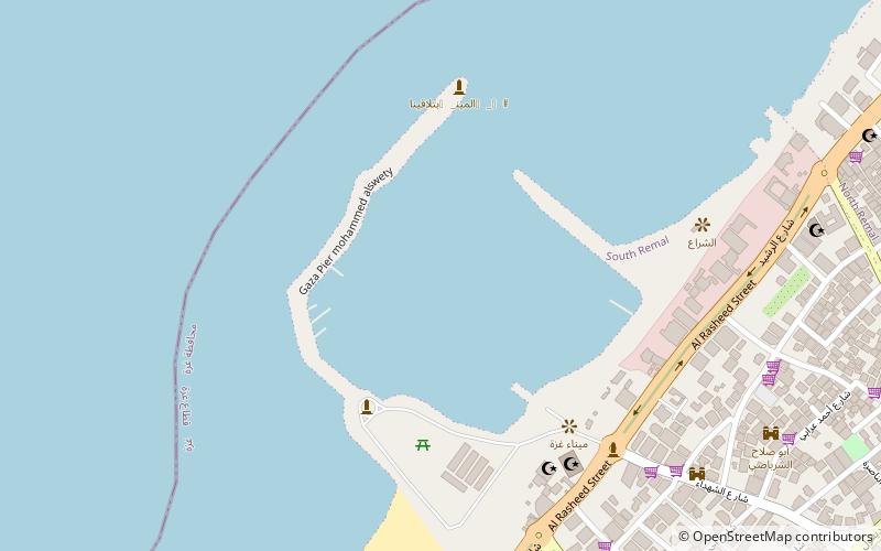 Port of Gaza location map