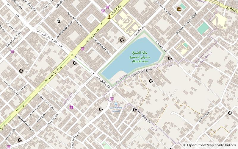 al sheikh redwan water basin gaza strip location map