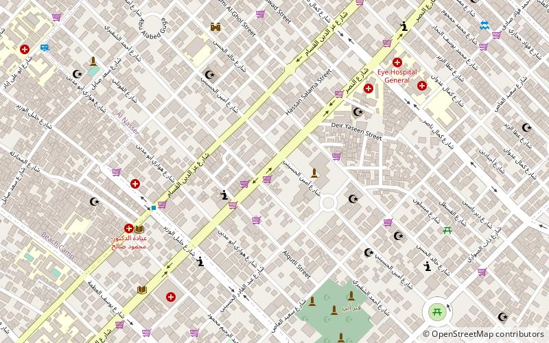 rimal gaza city location map