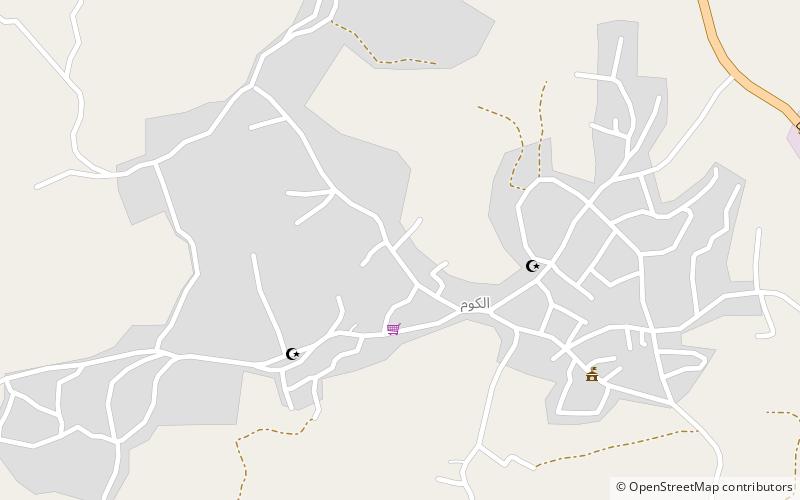 chirbet el qom location map