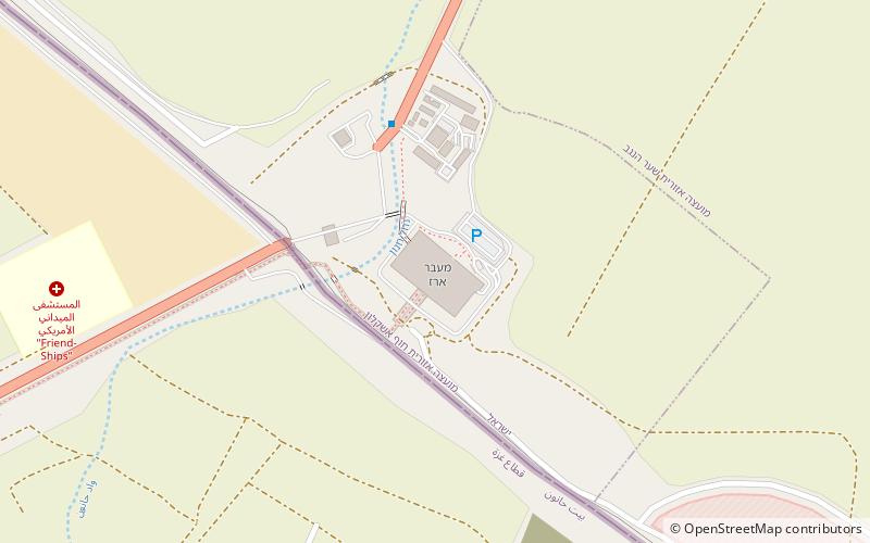 Erez Crossing location map