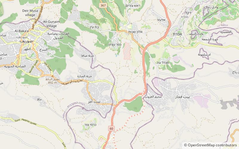 valle de beraca gush etzion location map