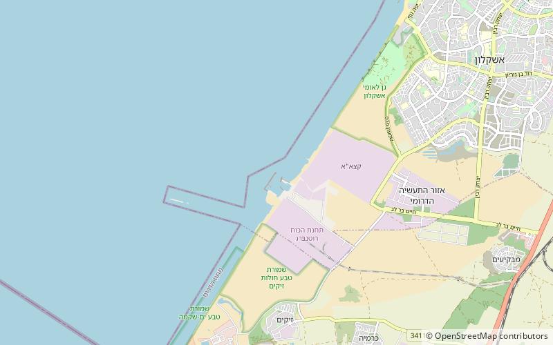 Ashkelon Coal Jetty Breakwater Light location map