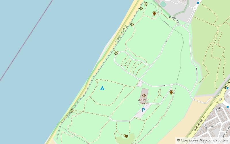 Ashkelon National Park location map